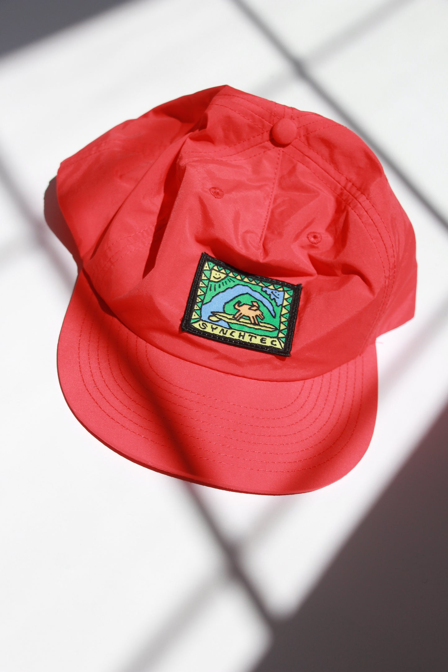 Nylon Ball Cap - red